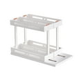 thumbnail image 4 of Werulen Clearance Under $5 ! Under Sink Organizers and Storage, 2 Tier Rotating Pull Out Cabinet Organizer, Multi Functional Sliding Cabinet Organizers for Bathroom Kitchen Countertop Narrow Space, 4 of 9