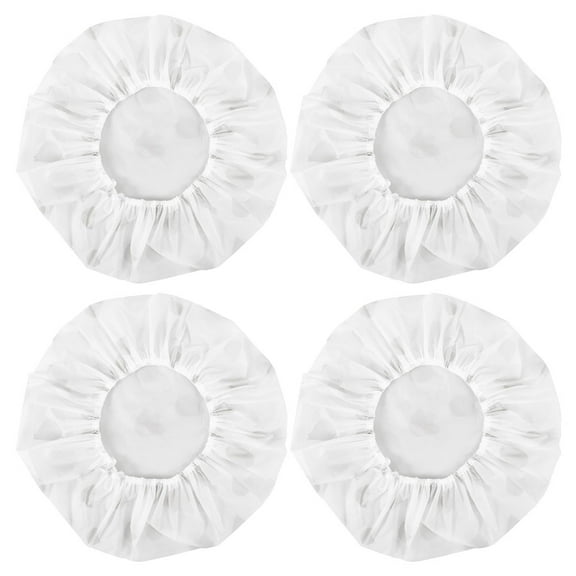 WRITWAA 4-Pack Elastic Food Storage Bowl Covers Reusable Stretchable Lids Easy to Clean EVA Material