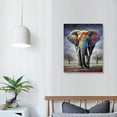 thumbnail image 3 of COMIO  Elephant Canvas Wall Art Decor Black and White Colorful Animal Pictures Poster Modern Abstract Home Office Bedroom Nursery Wall Decor Gallery Canvas, 3 of 4