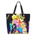 thumbnail image 2 of Adventure Time Reusable Grocery Bags Shoulder Bag Large Capacity Shopping Bag Cute Tote Bags, 2 of 9