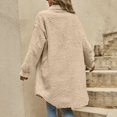 thumbnail image 4 of Women's Winter Outerwear Long Sleeve Cardigan Jacket with Open Front Lapel Design for Cozy Comfort, 4 of 8