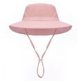 thumbnail image 4 of Enyan Kids Sun Hat UPF 50+ Boys Girls Protection Hat Wide Brim Beach Hats with Mesh and Adjustable Chin Strap, 4 of 4
