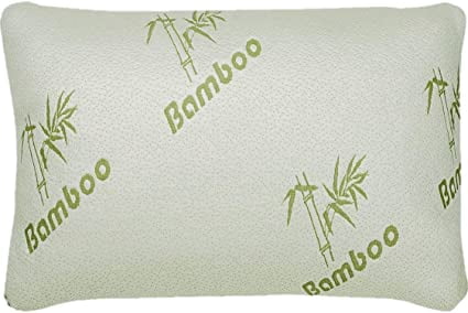 Set of 2 Queen Size 20" x 28" Pillow Shredded Memory Foam for Sleeping with Removable Cover with Zipper - Hotel Quality Pillow Relieves Snoring, migraines, Insomnia, Neck Pain and Tmj, Asthma