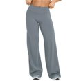 thumbnail image 1 of Leggings de entrenamiento for mujer, pantalones de Yoga sin costuras, de pierna ancha, acampanados, de cintura alta, suaves, sin costura frontal, gimnasio, Control de barriga, 1 of 5