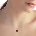 thumbnail image 2 of Galaxy Gold 14K Solid Rose Gold 24" Station Necklace with Natural Briolette Garnets, 14"-24" Sizes, January Birthstone, Symbol of Passion, 2 of 2