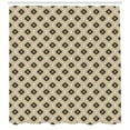 thumbnail image 3 of Aztec Shower Curtain, Traditional Arabesque Inspired Ethnic Native Geometric Boho Mexican Pattern, Fabric Bathroom Set with Hooks, 69W X 84L Inches Extra Long, Black Amber Beige, by Ambesonne, 3 of 3