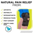 thumbnail image 5 of BraceAbility Plus Size Hinged Knee Brace for Large Legs and Arthritis, 6XL, Black, 5 of 10