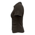thumbnail image 2 of Blusa George para Mujer Tipo Polo, Manga Corta, Pliegues y Botones en Pecho Café Talla EG, 2 of 4