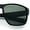Matte Black - Black, variant on Mens Glass Lens Classic 90s Rectangle Sport Horrn Rim Sunglasses Matte Black
