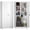 White, variant on Marcree 73" Broom Closet Storage Cabinet, Metal Garage Storage Cabinet with 2 Doors & Pegboard, Utility Cabinet with Hanging Rod, Tool Cabinet for Garage, Laundry Room, Home Office