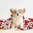 thumbnail image 4 of Rocae red plaid Moose Bunny bear for Pet Blanket Dog Blanket Cat Blanket Soft Sleep for Small Medium Pet-Medium, 4 of 8