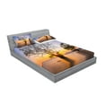 thumbnail image 2 of Ambesonne Fall Fitted Sheet & Pillow Sham Set, Autumn Trees View Habitat, Full, Blue Yellow, 2 of 2