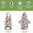 thumbnail image 5 of Bingfone Skulls and Roses Dog Clothes Hoodie, Pet Winter Coat,Puppy Sweatshirts for Small Dogs Boy Girl,Suitable for All Breeds-Medium, 5 of 6