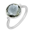 thumbnail image 4 of Sechi 925 Sterling Silver Natural Green Amethyst Statement Ring Gemstone Jewelry for Women, 4 of 5