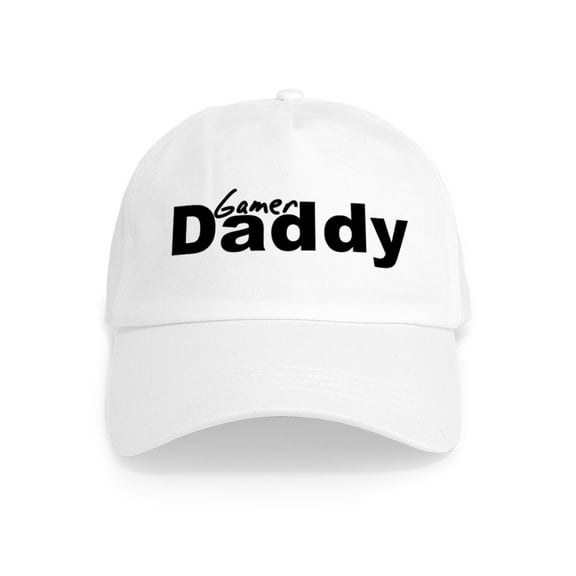 CafePress - Gamer Daddy Cap - Adjustable 100% Brushed Unisex Casual Cotton Baseball Cap, Beige, 1