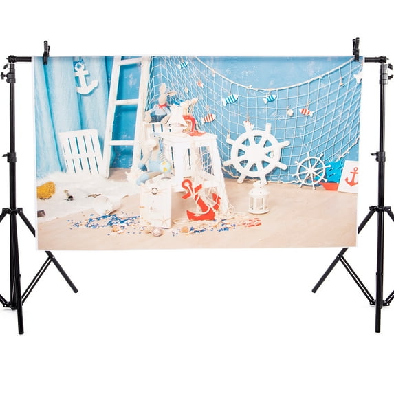 5x3ft Kids Room and Toy Decorative Backdrop Bookcase Toy Bears Violin Photography Background Kid Child Boy Girl Portrait Photoshoot Studio Props Video