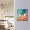 thumbnail image 5 of Dailycode Light Switch Plate Covers 2 Gang Wall Plate Plastics Outlet Covers for Kitchen Home Office Decor Green Blue Red Orange Marble, 5 of 8