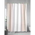 thumbnail image 5 of Pink Striped Shower Curtain Set, Waterproof Shower Curtains for Bathroom, Modern White Striped Abstract Art Aesthetics Washable Fabric Cloth Bath Curtain for Bathtub with Hooks 66x72 Inches, 5 of 6