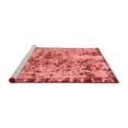 thumbnail image 2 of Ahgly Company Machine Washable Indoor Square Abstract Red Modern Area Rugs, 5' Square, 2 of 4
