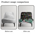 thumbnail image 6 of HELLHERO Christmas Lights Armless Accent Chair Protector, Dustproof Anti Scratch Armless Accent Chair Washable Cover for Hotel Home, 6 of 8