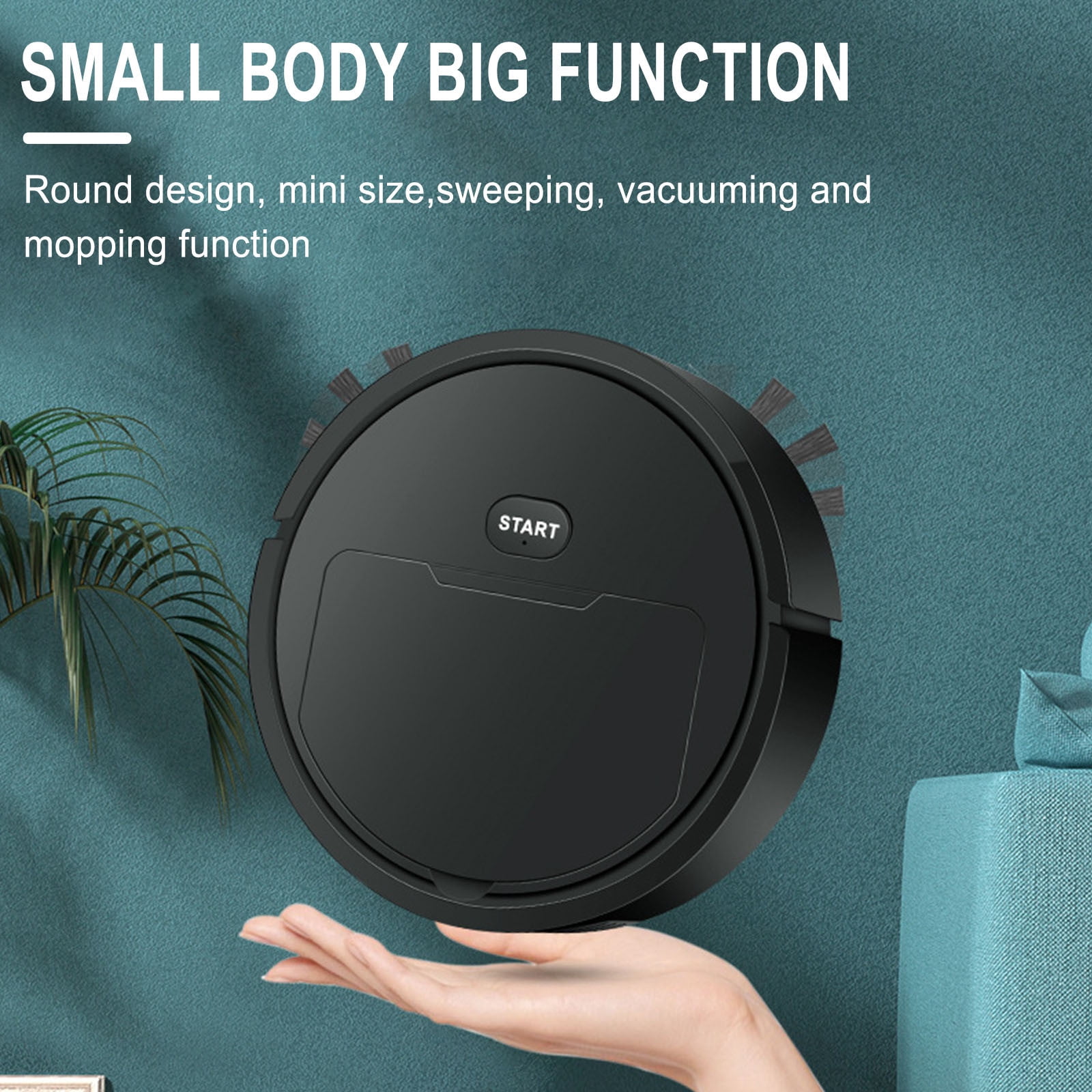 bxhwj Sweeping Robot, USB Charging Automatic Sweeping Robot Vacuum Cleaner Toy Sweeping Robot, Smart Household Cleaning Machine Floor Mopping Robot Home Appliance Practical Gift for Adults Parents
