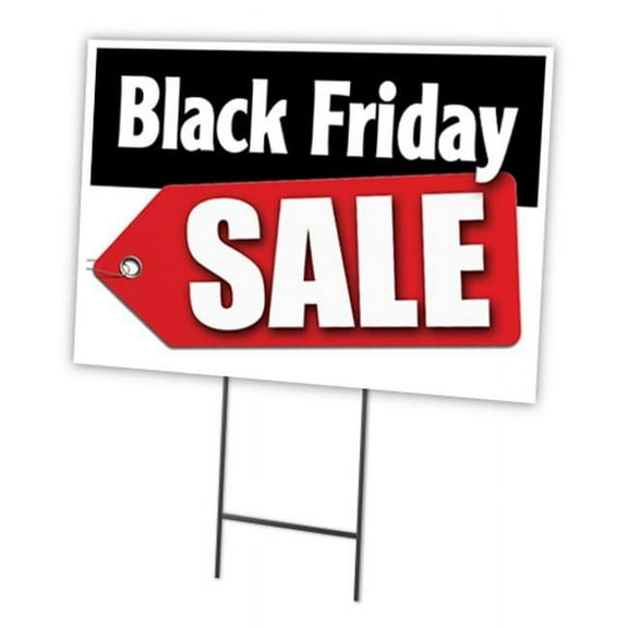 BLACK FRIDAY SALE 12"x16" Yard Sign & Stake | Advertise Your Business | Stake Included Double Sided Image | Made in The USA