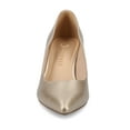 thumbnail image 6 of Journee Womens Scylee Slip On Stiletto Pointed Toe Pumps, Widths Available, 6 of 9
