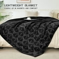 Exclusivo Mezcla Twin size Blanket for Bed, Super Soft and Warm Black Blankets for All Seasons