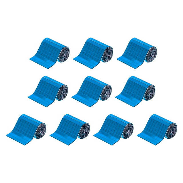 Uxcell 4800 PCS Espejos de Vidrio Azulejos de Bola de Disco Autoadhesivos Azulejos de Mosaico de Espejo Azul Profundo 5 x 5mm, 10 Hojas