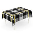 thumbnail image 1 of LADDKE Black and Yellow Tartan Plaid Printing Pattern Abstract British Checkered Clan Culture Tablecloth Table Desk Cover Home Party Decor 60x104 inch, 1 of 1