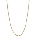 thumbnail image 3 of 14K Yellow Gold 3mm Semi-Solid D/C Rope Chain (16 X 3) Made In Peru dh021-16, 3 of 5