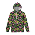 thumbnail image 3 of Sudadera con capucha con estampado 3D de hojas y flores de loto para hombre y mujer, sudadera con capucha floral de primavera y otoño, sudaderas de manga larga, camisetas informales, 3 of 5