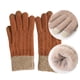 thumbnail image 3 of Guantes mágicos térmicos elásticos con pantalla táctil de invierno, tejidos de lana cálida y forrados con vellón grueso, 3 of 5