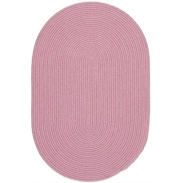 Rhody HB08R024X072 Tapis 2 x 6 Po Tresses Rose Uni Ovale Tapis