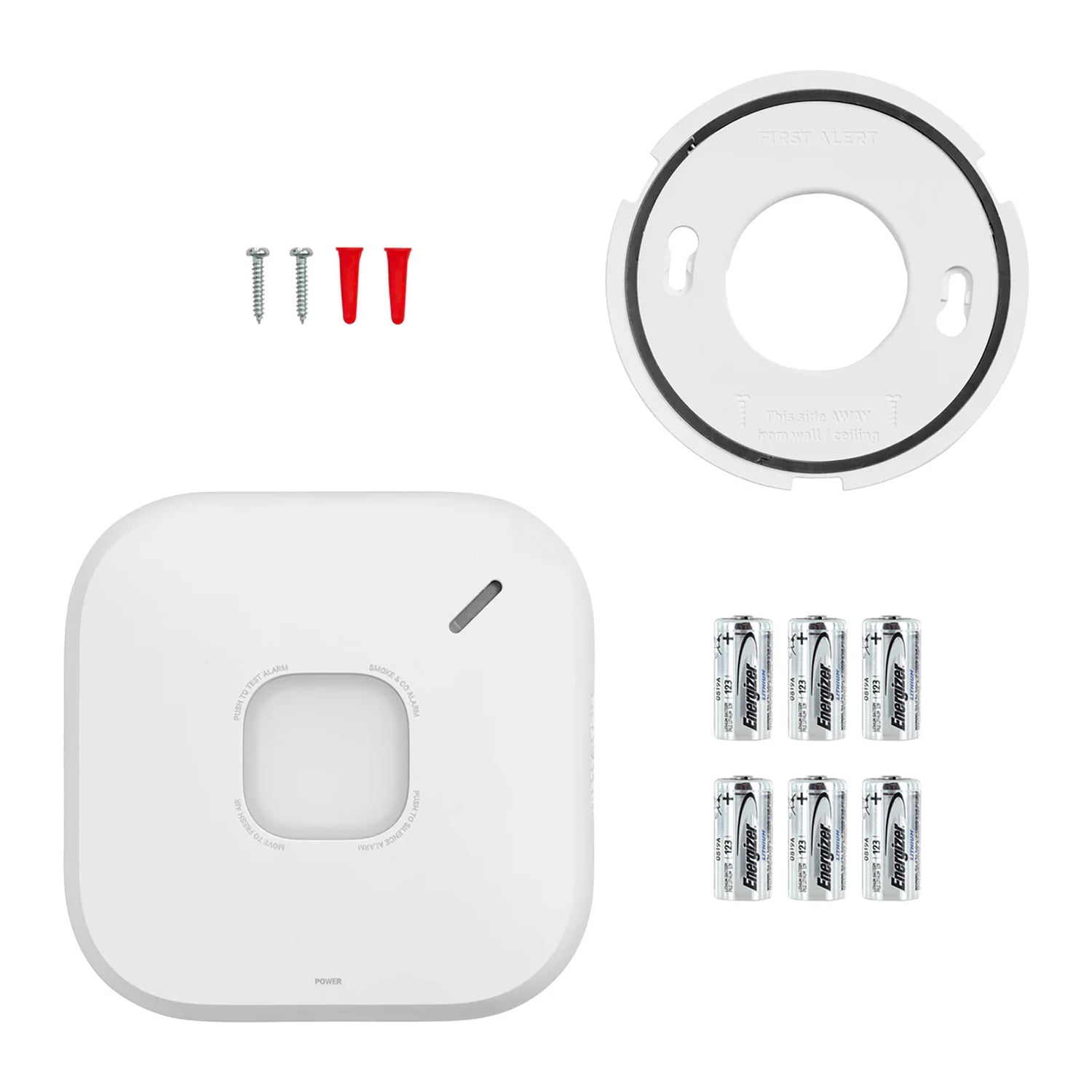 First Alert SC5 Battery Smart 2-in-1 Smoke and CO Alarm with Voice Alerts