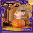 thumbnail image 2 of Disfraces de Halloween 2024 Spot Sanrio Halloween Pumpkin Night Light Blind Box Adornos periféricos de perro de orejas grandes de Kuromi Pacha hechos a mano, 2 of 4