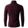 thumbnail image 3 of H2H Mens Casual Slim Fit Pullover Sweaters Lightweight Turtleneck Thermal Basic Designed WINE US 2XL/ASIA 5XL (KMTTL028), 3 of 6