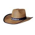 thumbnail image 2 of US 1 Pack Men Women Straw Cowboy Hat Summer Beach Panama Fedora Sun Wide Brim, 2 of 5