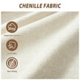 thumbnail image 5 of 83" Oversized Chenille Sofa for Living Room | 3-Seater Cloud Couch with Washable Covers & Deep Seats | Mid-Century Modern Upholstered Sofa with Armrests for Apartment, Bedroom & Office, Beige/Grey, 5 of 9
