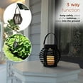 thumbnail image 6 of Alpine Corporation 33" Tall Outdoor Solar Powered Lantern with LED Lights and Shepherd's Hook Garden Stake, 6 of 12