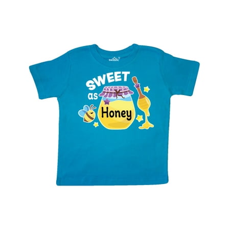 

Inktastic Sweet as Honey with Honey Jar and Bee Gift Toddler Toddler Girl T-Shirt