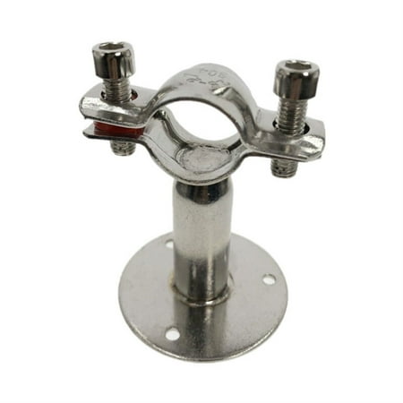

2pcs 51mm 2 Stainless Steel Pipe Clamp Clip Support Bracket With Base Plate Pole Length 100mm -------- Leak Free Connections