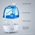 thumbnail image 5 of Cool Mist Humidifiers for Bedroom & Large Room (2.5l Water Tank) Quiet Ultrasonic Air Humidifier For Babies Nursery, Office, Indoor Plants & Whole House -Adjustable 360 Rotation Nozzle, Auto-Shut Off, 5 of 8