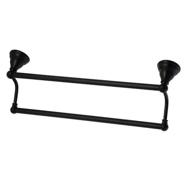 Kingston Brass BA556318MB 18 in. Royale Double Serviette Bar&44; Noir Mat