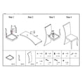 thumbnail image 4 of Chintaly Teresa Rectangular High Back  Dining Chair, 4 of 5