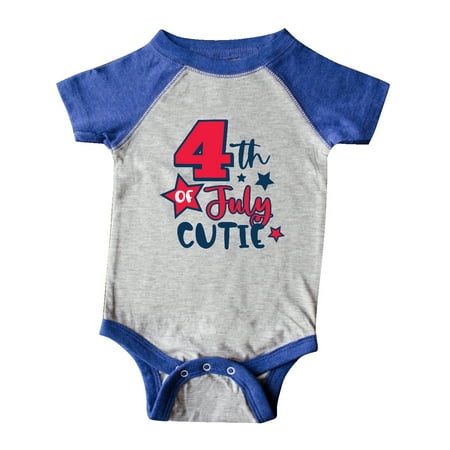 

Inktastic 4th of July Cutie with Stars Gift Baby Boy or Baby Girl Bodysuit