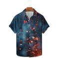 thumbnail image 4 of BiZtdJrK Hoy Oferta Flash Hawaiian Shirt for Men, 2025 Valentine Day Gift Fashion Graphic Dressy Lapel T-Shirts Vacation Summer Blouses Multicolor XL, 4 of 6