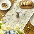 thumbnail image 4 of Wildflowers Bloom Flowers Spring Table Runner, Seasonal Summer Floral Kitchen Dining Table Decoration for Home Party Decor 13x72 Inch, 4 of 7