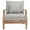 Natural/Beige, variant on Safavieh Couture Martinique Coastal Eucalyptus Wood Solid Print Armchair, Natural / Beige