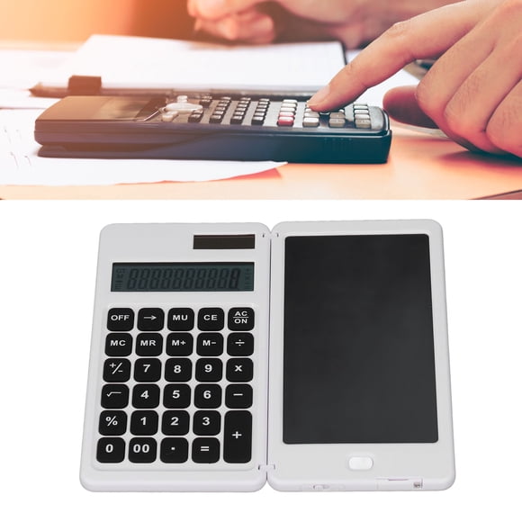 Calculadora De Funciones Múltiples, Calculadora Financiera Con Función De Bloc De Notas LCD Redacción De Almohadillas De Bloqueo De La Llave De Bloqueo De La Tecla De Silencio